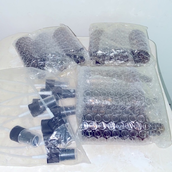 Youngever Amber Spray Bottle 6/2oz & 3/4oz 9 total with 10 Sprayers NWT - Picture 5 of 7